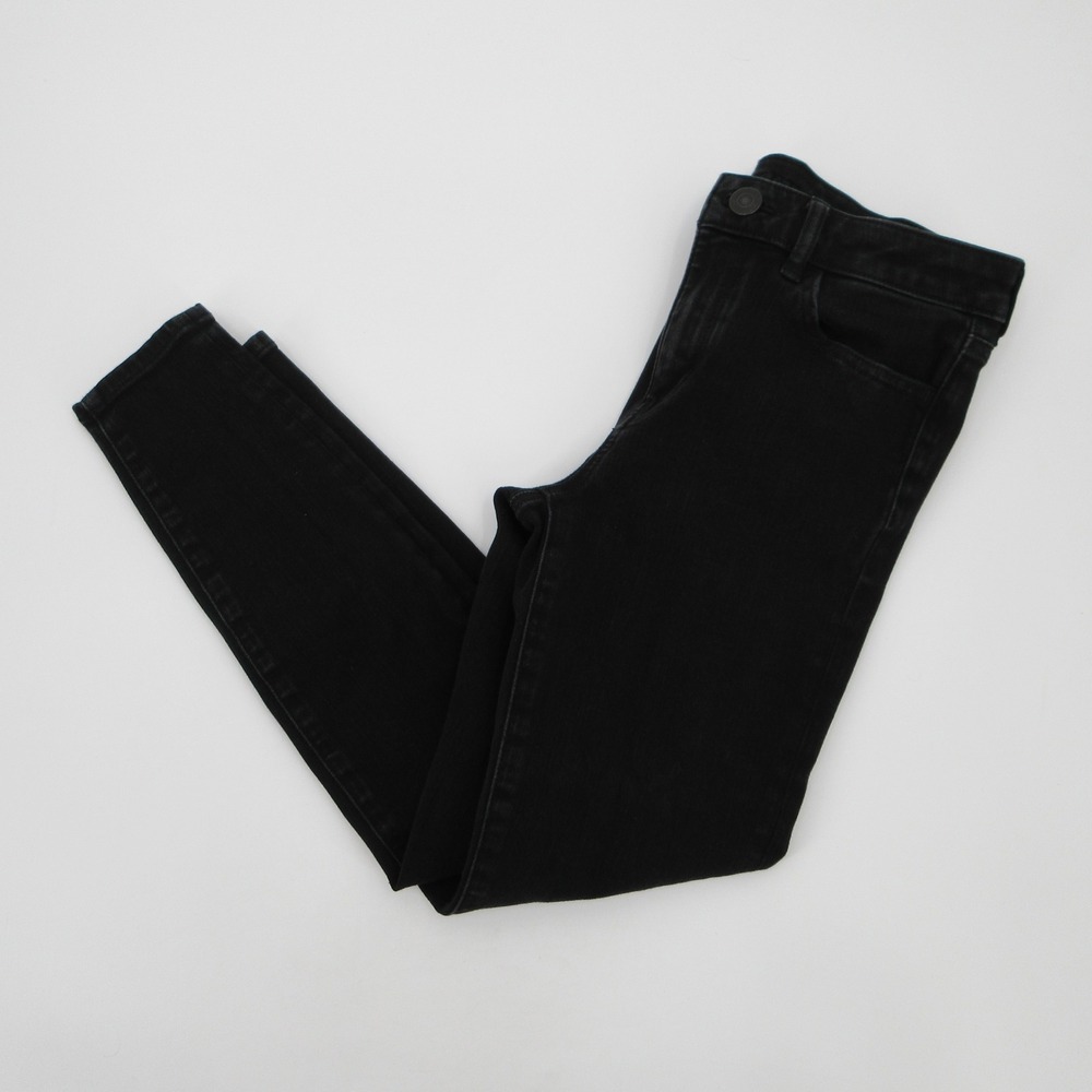 American Eagle Next Level Stretch Skinny Jeans Black High Rise Size 4 Short